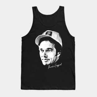 Merle Haggard /\/ Retro Country Music Fan Design Tank Top